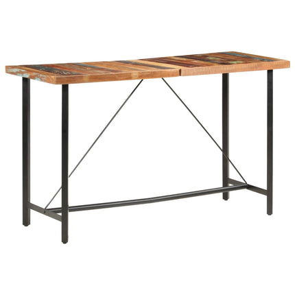 Table De Bar 180X70X107 Cm Bois De Récupération Solide