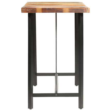 Table De Bar 180X70X107 Cm Bois De Récupération Solide