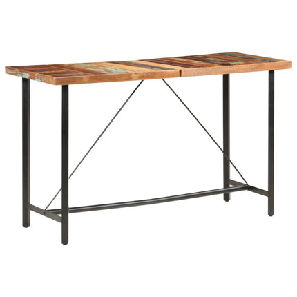 Table De Bar 180X70X107 Cm Bois De Récupération Solide