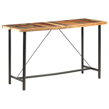 Table De Bar 180X70X107 Cm Bois De Récupération Solide