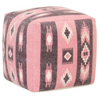 Pouf Design Imprimé 45X45X45 Cm Coton