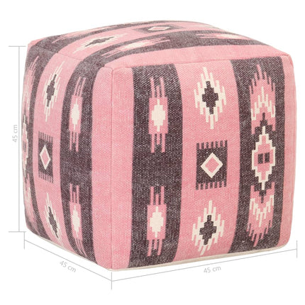Pouf Design Imprimé 45X45X45 Cm Coton