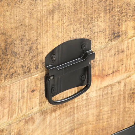 Meuble Tv 130X30X39 Cm Bois Massif De Manguier