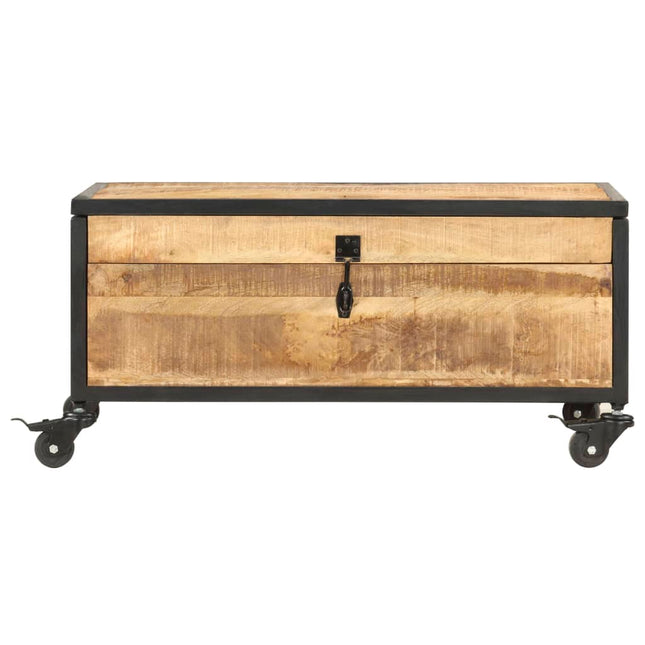 Table Basse 70X50X33 Cm Bois De Manguier Massif