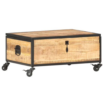 Table Basse 70X50X33 Cm Bois De Manguier Massif