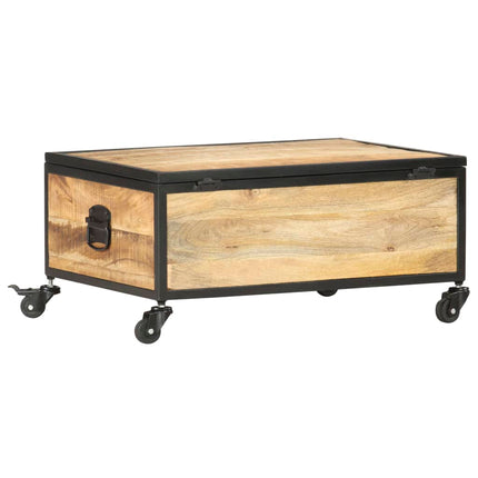 Table Basse 70X50X33 Cm Bois De Manguier Massif
