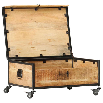 Table Basse 70X50X33 Cm Bois De Manguier Massif
