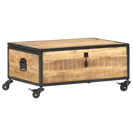 Table Basse 70X50X33 Cm Bois De Manguier Massif