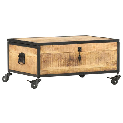Table Basse 70X50X33 Cm Bois De Manguier Massif