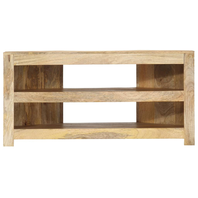 Meuble Tv D'angle 90X45X45 Cm Bois De Manguier Solide