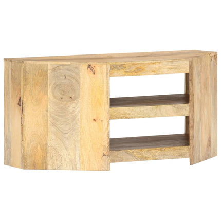 Meuble Tv D'angle 90X45X45 Cm Bois De Manguier Solide