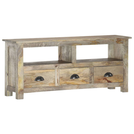 Meuble Tv 110X30X50 Cm Bois Massif De Manguier