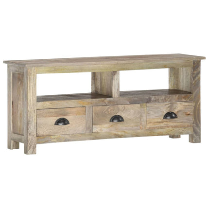 Meuble Tv 110X30X50 Cm Bois Massif De Manguier
