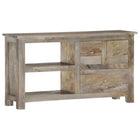 Meuble Tv 100X30X55 Cm Bois De Manguier Massif