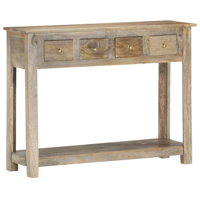 Table Console 100X30X76 Cm Bois De Manguier Massif
