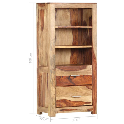 Buffet 50X30X108 Cm Bois Massif