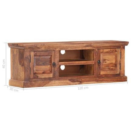 Meuble Tv 120X30X40 Cm Bois Solide