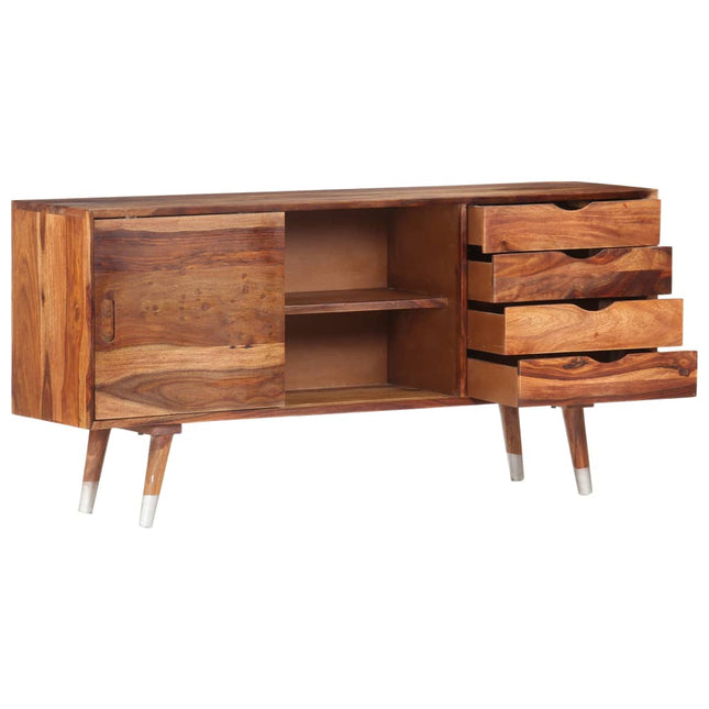 Meuble Tv 118X30X55 Cm Bois Massif