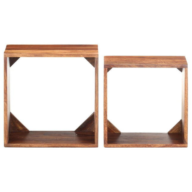Tables Gigognes 2 Pcs Bois Solide