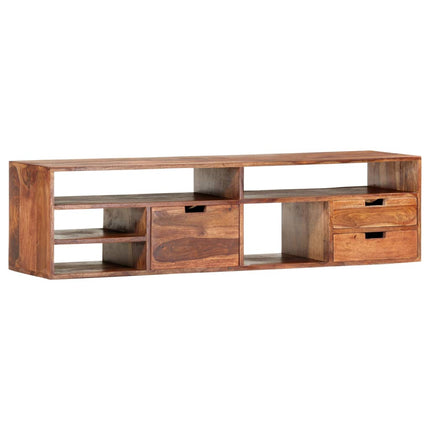 Meuble Tv 140X30X35 Cm Bois Solide
