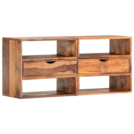 Meuble Tv 160X30X45 Cm Bois Massif