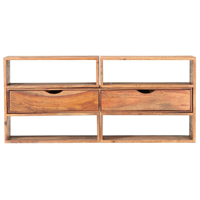 Meuble Tv 160X30X45 Cm Bois Massif