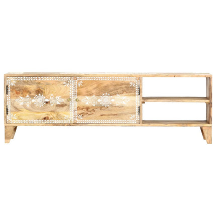 Meuble Tv 120X30X40 Cm Bois Massif De Manguier