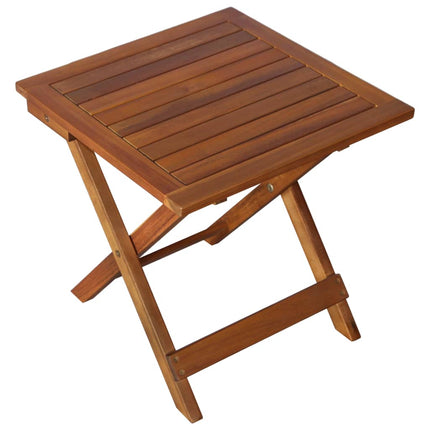 Chaise Longue Avec Table À Thé 3 Pcs Bois D'acacia Massif