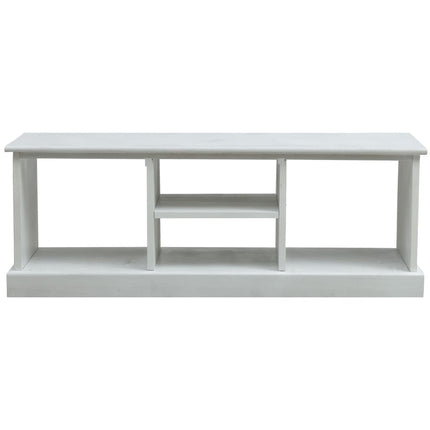 Meuble Tv Avec 2 Paniers Blanc Bois