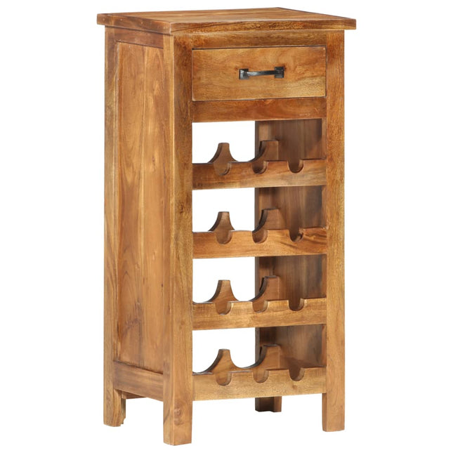 Casier À Bouteilles 40X30X80 Cm Bois D'acacia Massif