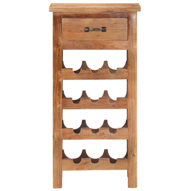 Casier À Bouteilles 40X30X80 Cm Bois D'acacia Massif