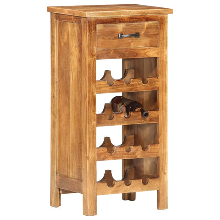 Casier À Bouteilles 40X30X80 Cm Bois D'acacia Massif