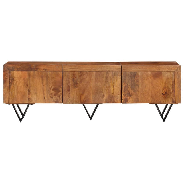 Meuble Tv 140X30X46 Cm Bois Massif De Manguier