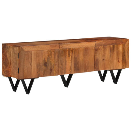 Meuble Tv 140X30X46 Cm Bois Massif De Manguier