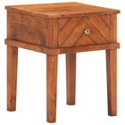 Table De Chevet 40X40X50 Cm Bois D'acacia Massif