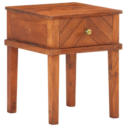 Table De Chevet 40X40X50 Cm Bois D'acacia Massif