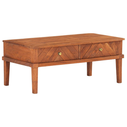 Table Basse 100X50X41 Cm Bois D'acacia Massif