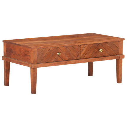 Table Basse 100X50X41 Cm Bois D'acacia Massif