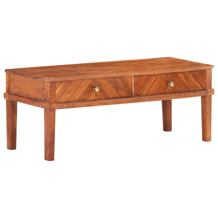 Meuble Tv 110X40X41 Cm Bois D'acacia Massif