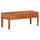 Meuble Tv 110X40X41 Cm Bois D'acacia Massif