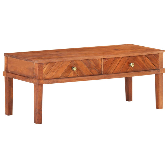 Meuble Tv 110X40X41 Cm Bois D'acacia Massif