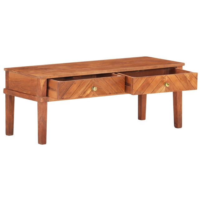 Meuble Tv 110X40X41 Cm Bois D'acacia Massif
