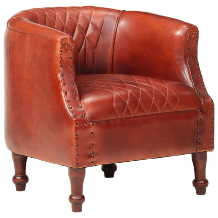 Chaise Cabriolet 62X58X65 Cm Cuir Véritable