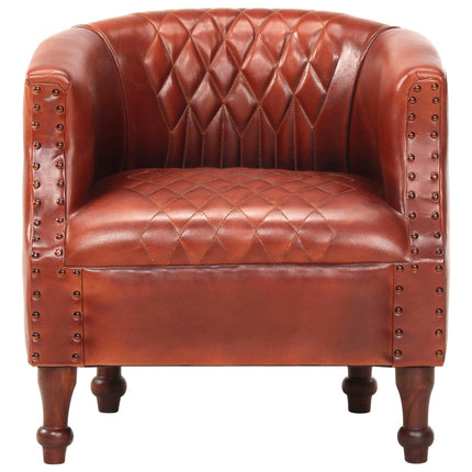 Chaise Cabriolet 62X58X65 Cm Cuir Véritable