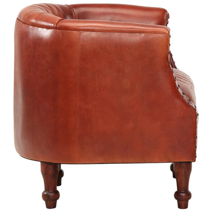Chaise Cabriolet 62X58X65 Cm Cuir Véritable