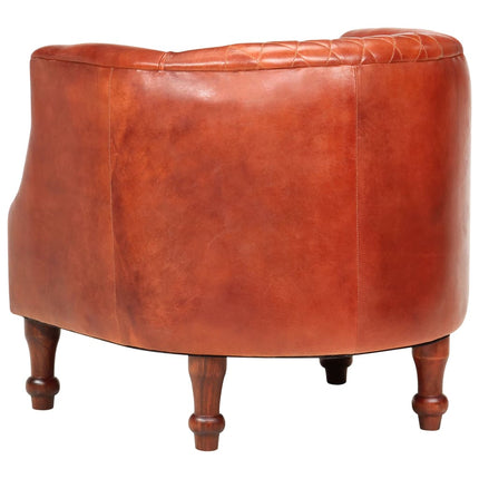 Chaise Cabriolet 62X58X65 Cm Cuir Véritable