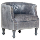 Chaise Cabriolet 62X58X65 Cm Cuir Véritable