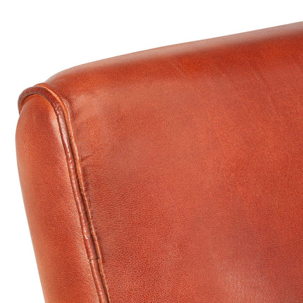 Chaise Cabriolet 60X73X77 Cm Cuir Véritable