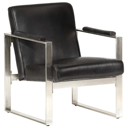 Chaise Cabriolet 60X73X77 Cm Cuir Véritable
