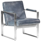 Chaise Cabriolet 60X73X77 Cm Cuir Véritable